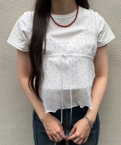 ドットシースルーキャミ キャミソール ドットシアーキャミソール : ZOZOTOWN Yahoo!店 - 通販
