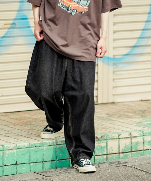 「improves」 「Jungle Storm」デニムパンツ MEDIUM ブラウン メンズ_画像3
