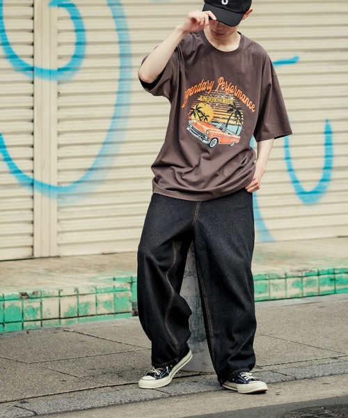 「improves」 「Jungle Storm」デニムパンツ MEDIUM ブラウン メンズ_画像6