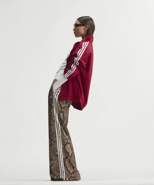 adidas（アディダス） ワイドパンツ パンツ サテン スネーク プリント