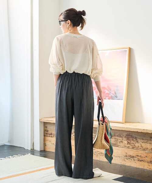 「FREAK'S STORE」 デニムパンツ MEDIUM ネイビー レディース_画像5