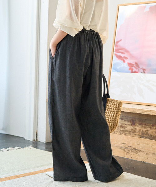 「FREAK'S STORE」 デニムパンツ MEDIUM ネイビー レディース_画像6