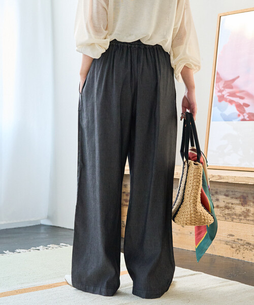 「FREAK'S STORE」 デニムパンツ MEDIUM ネイビー レディース_画像7