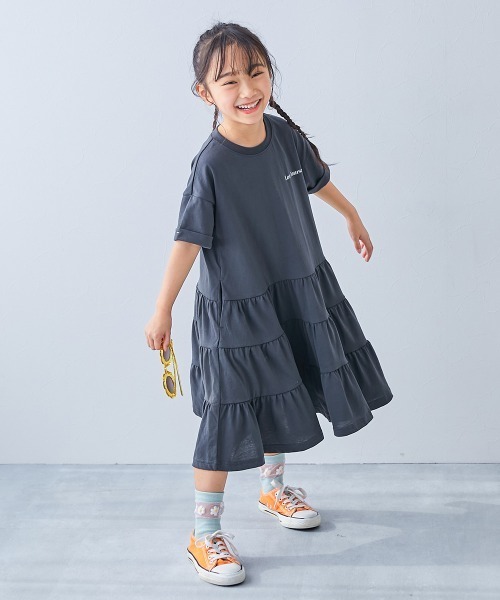 「devirock」 「KIDS」Tシャツワンピース 140cm ライトグレー キッズ_画像2