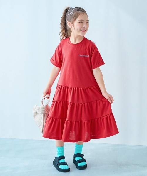 「devirock」 「KIDS」Tシャツワンピース 140cm ライトグレー キッズ_画像7
