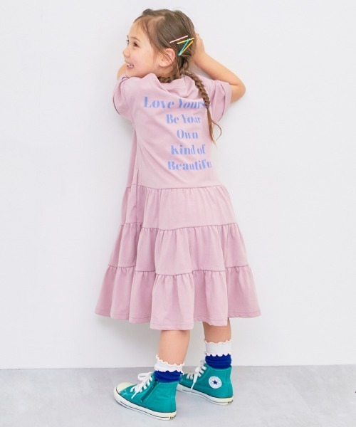 「devirock」 「KIDS」Tシャツワンピース 140cm ライトグレー キッズ_画像8