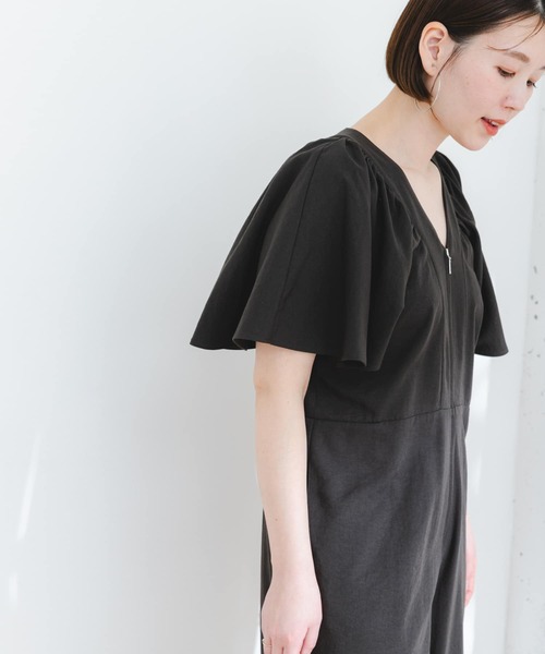 「F by ROSSO」 オールインワン 36 カーキ レディース_画像9