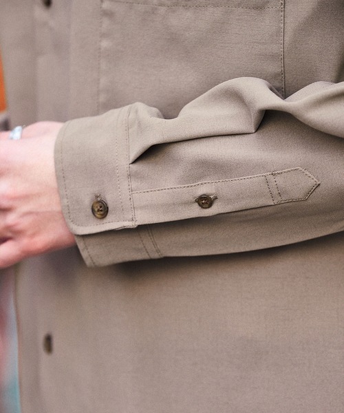 KANGOL（カンゴール） シャツ WEB限定 別注 L/Sリラックスオープン