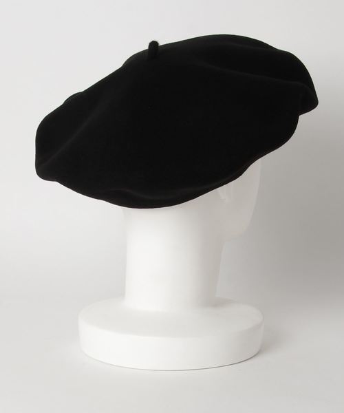 LAULHERE  ALPIN ベレー帽　ブラック LAULHERE 帽子 ベレー帽 ALPIN/アルパン（11.5インチ