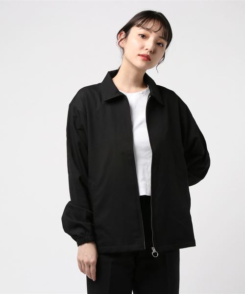 ジャケット ブルゾン T/Rストレッチ ジップアップ メンズ レディース