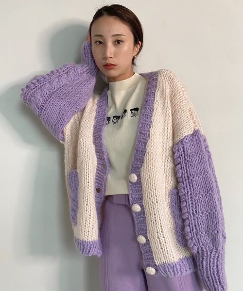 人気HOT カーディガン Se original bicolor knit cardigan sanw21a026 ZOZOTOWN PayPayモール店 - 通販 - PayPayモール 大特価即納