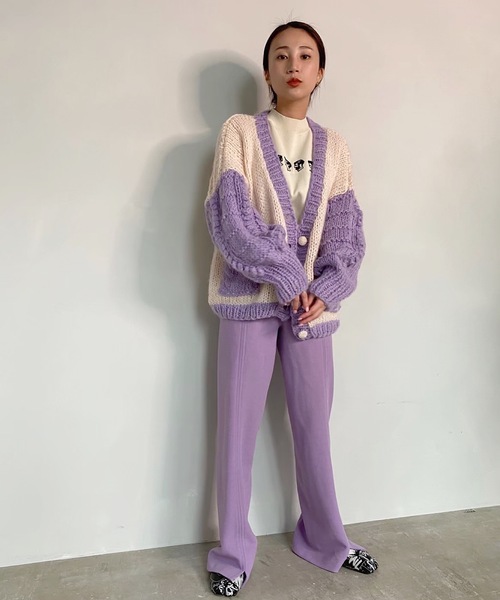 人気HOT カーディガン Se original bicolor knit cardigan sanw21a026 ZOZOTOWN PayPayモール店 - 通販 - PayPayモール 大特価即納
