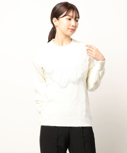 ニット V字レース付き 長袖 ニット Zozotown Paypayモール店 通販 Paypayモール