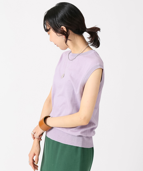 IENA（イエナ） ニット コットン麻ノースリーブプルオーバー