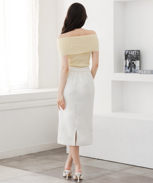Julia Boutique スカート ロング丈ビット付きタイトスカート