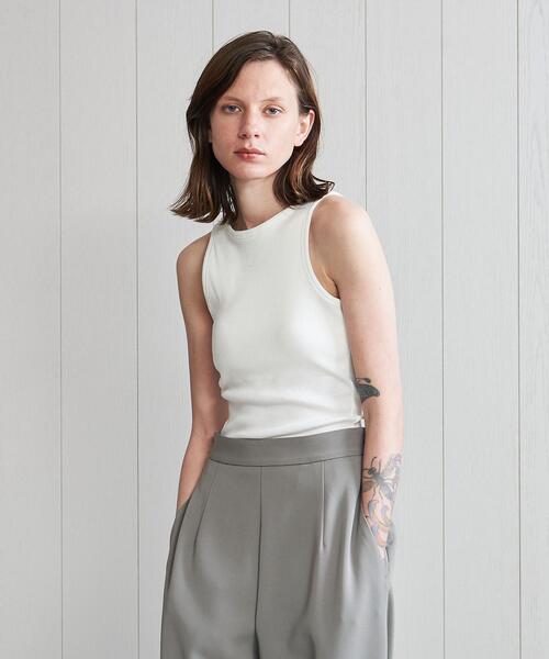 タンクトップ <H>COTTON RIB AMERICAN SLEEVE TANK TOP 22SS/タンクトップ|ZOZOTOWN PayPayモール店|06