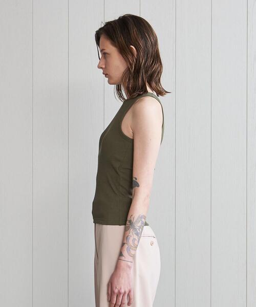 タンクトップ <H>COTTON RIB AMERICAN SLEEVE TANK TOP 22SS/タンクトップ|ZOZOTOWN PayPayモール店|08