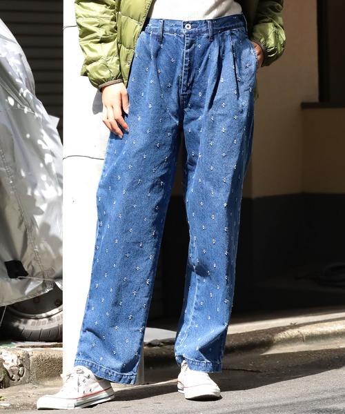 CAL O LINE ジーンズ LINE/キャルオーライン PUNCH DENIM PANTS