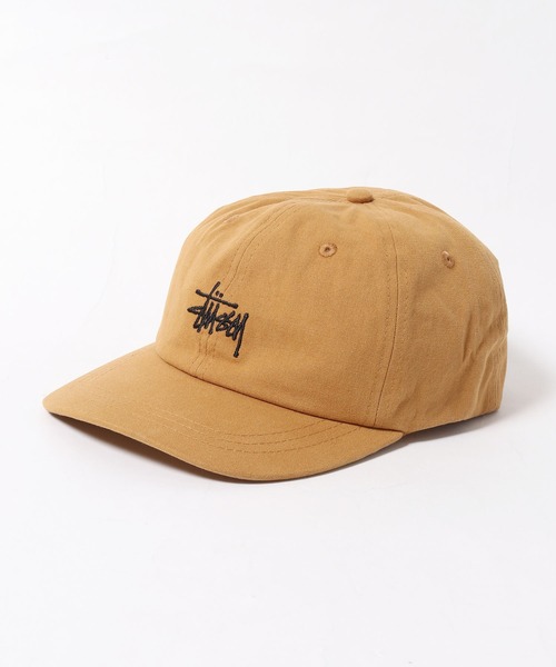 【極美品】24SS STUSSY コーデュロイ キャップ キャメル 刺繍ロゴ STUSSY（ステューシー） キャップ 帽子 Stock Canvas Low Pro Cap ロー