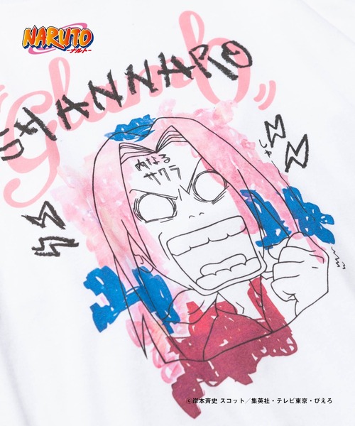 glamb（グラム） tシャツ Sakura T / サクラT「NARUTOコラボレーション 