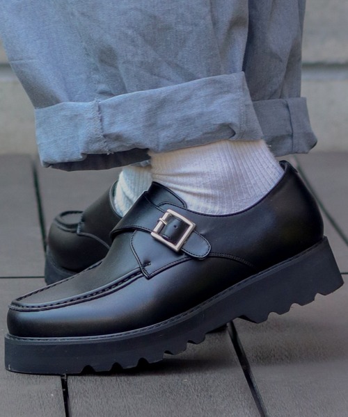 Dedes ビジネスシューズ / ハイソールモンクモカシン メンズ  