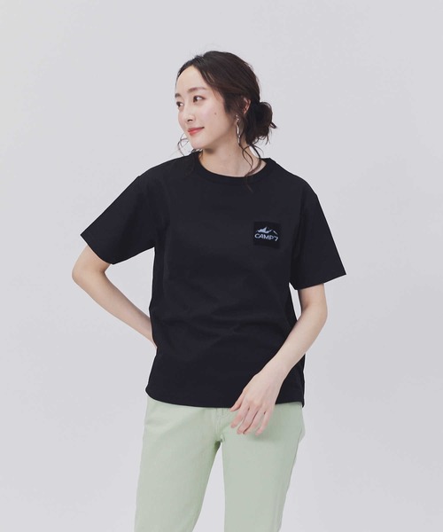 CAMP7 tシャツ 「CAMP7」刺繍ボックスロゴTシャツ レディース