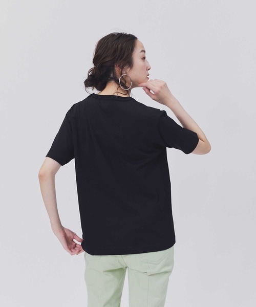 CAMP7 tシャツ 「CAMP7」刺繍ボックスロゴTシャツ レディース