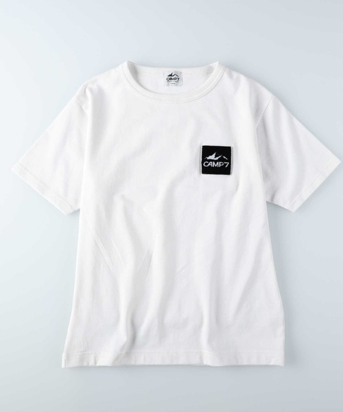 CAMP7 tシャツ 「CAMP7」刺繍ボックスロゴTシャツ レディース