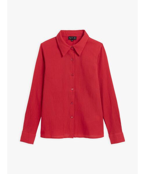 agnes b. アニエスベー riri 総柄シャツ 日本製 1 レディース