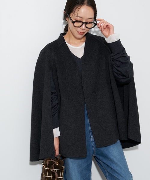 【美品】ハミルトンケープコート plage アウター ハミルトン ケープコート レディース : ZOZOTOWN