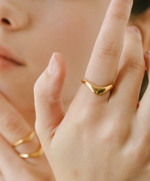 指輪 リング シルバー925 シンプル ゴールド 太め「nero-s-ring