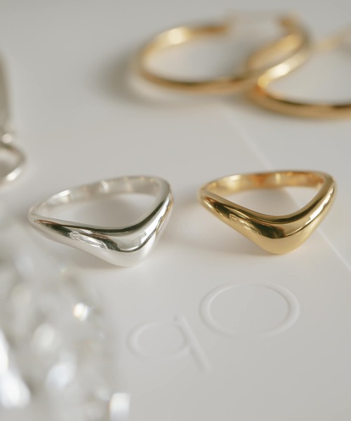 シンプルリング 9号整理品　遺品整理 ゴールド 指輪 リング シルバー925 シンプル ゴールド 太め「nero-s-ring
