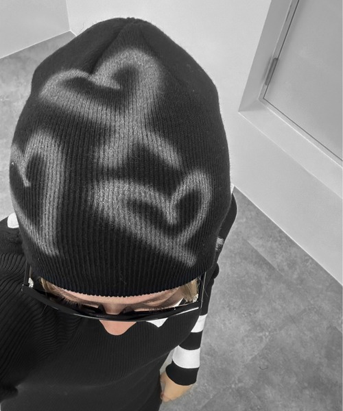 jiasecond. ニット帽 ニットキャップ 「jiasecond.」ハートデザイン