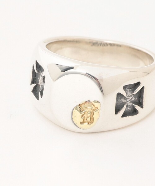 Bill Wall Leather  Ring　19号　リング　beams Bill Wall Leather（ビルウォールレザー）【EXCLUSIVE】フェイス
