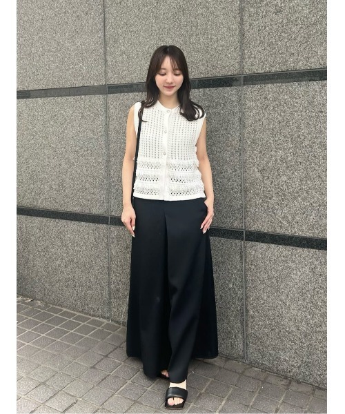 美品 LOULOU WILLOUGHBY ニット ベスト フリンジクロッシェジレ LOULOU WILLOUGHBY ベスト ジレ 「LOULOU WILLOUGHBY」フリンジ
