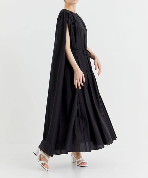 新品　ドメル　DOMELLE サテンドレス ブラックワンピース　　1 DOMELLE（ドメル） ワンピース 「DOMELLE/ドメル」別注 N/C TAFFETA