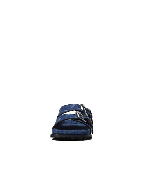 【MARINE SERRE】REGENERATED デッドストックデニム ミュール MARINE SERRE】REGENERATED デッドストックデニム ミュール