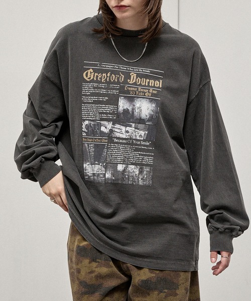 tシャツ 「Alfred Alex」ヴィンテージメイクデザイン ビッグピグメント