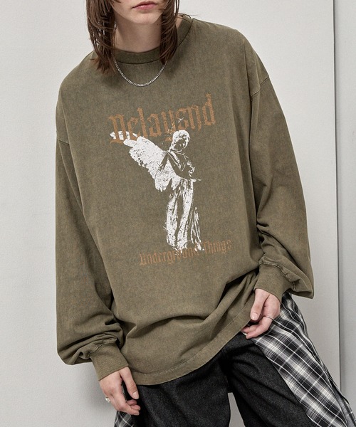 tシャツ 「Alfred Alex」ヴィンテージメイクデザイン ビッグピグメント