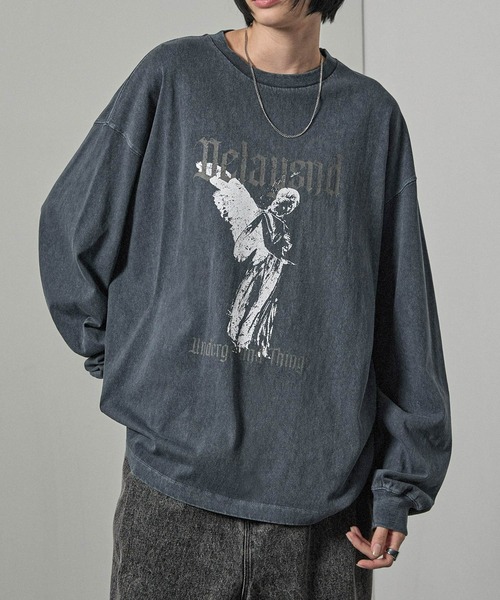 Alfred Alex ヴィンテージ　プリントTシャツ　ロンT tシャツ 「Alfred Alex」ヴィンテージメイクデザイン ビッグ