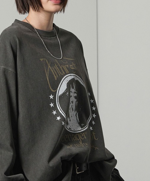 Alfred Alex ヴィンテージ　プリントTシャツ　ロンT tシャツ 「Alfred Alex」ヴィンテージメイクデザイン ビッグ