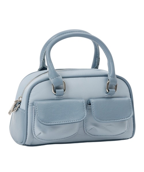 Ada. ショルダーバッグ バッグ 2WAY 異素材ドッキングミニボストン