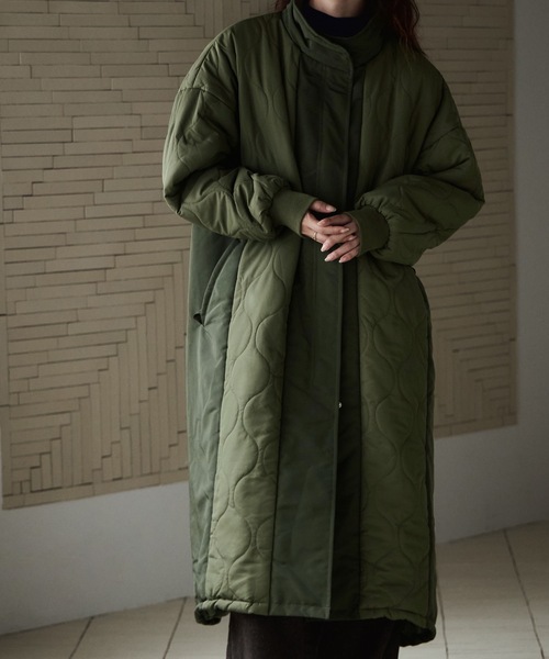 etoll.（エトル） ダウンコート ダウンジャケット キルティング切替
