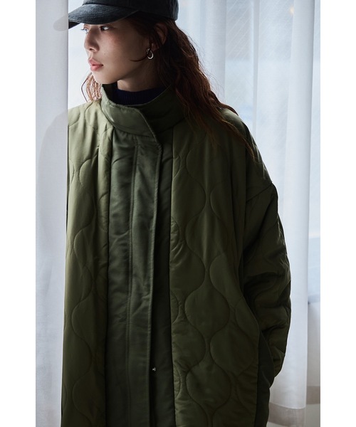 etoll.（エトル） ダウンコート ダウンジャケット キルティング切替