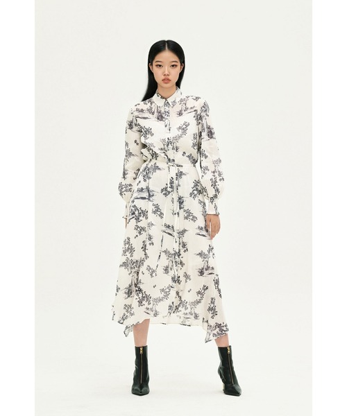 ALLSAINTS フローラルプリント ワンピース ALLSAINTS（オールセインツ）の「BREA FLORAL PRINT CASCADE