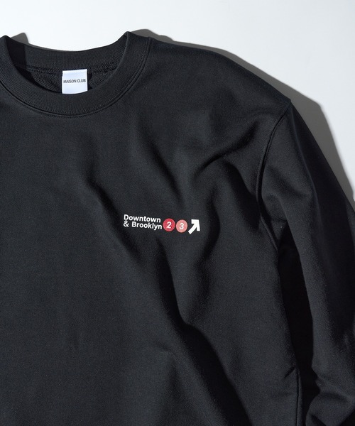 MAISON CLUB トレーナー スウェット 「MAISON CLUB」METRO LOGO