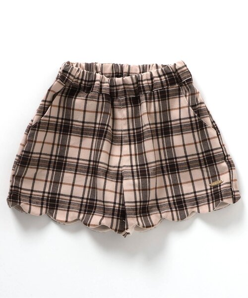 パンツ 「リンク・セットアップ可」スカラップショートパンツ キッズ 