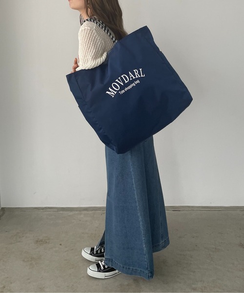 210nouve トートバッグ 「リバーシブル」 ビッグ ロゴ L
