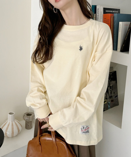 U.S. POLO ASSN.（ユーエスポロアッスン） tシャツ 裾タグ 袖口リブ