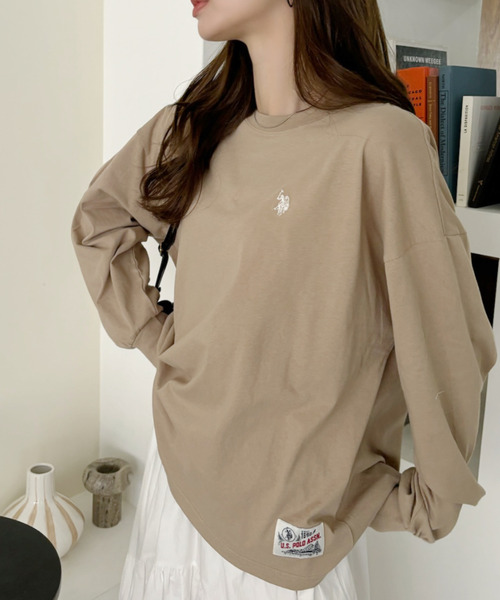 U.S. POLO ASSN.（ユーエスポロアッスン） tシャツ 裾タグ 袖口リブ